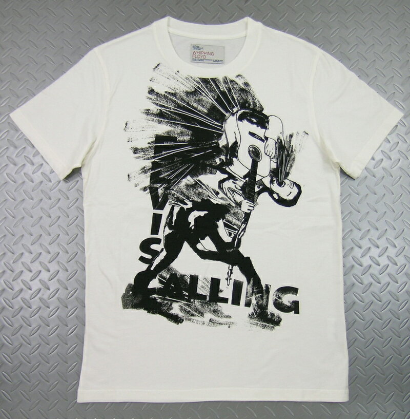 WHIPPING FLOYD(ウィッピング フロイド) Covers of Covers(カバーズ・オブ・カバーズ) “Elvis Calling”(半袖プリントTシャツ) オフホワイト【TK-0719】