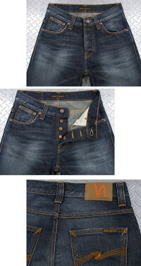 ストレートシルエットを基調に脚のラインを長〜く、美しく魅せる、大人系モデル★☆★NudieJeansco,(ヌーディージーンズ),STRAIGHTALF,(ストレートアルフ),ORG.INDIGODEPTH,(オーガニック、インディゴ・デプス)
