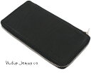 Nudie Jeans co/ヌーディージーンズ FRANKSON WALLET TRAVELトラベル ウォレット/ジップウォレット BLACK(ブラック)