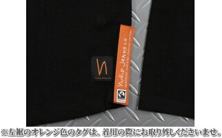 素材と加工にこだわった、風合いの良さは格別★雰囲気抜群のヌーディーのシンプルTEE〜♪NudieJeansco,ヌーディージーンズ,LSHENLEY,RIB,リブ長袖ヘンリーネックTシャツ,長袖無地ヘンリーTシャツ,BLACK(ブラック)
