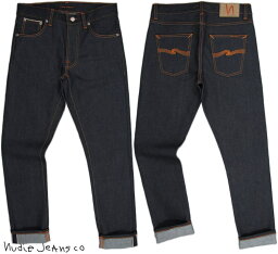 ヌーディージーンズ Nudie Jeans/ヌーディージーンズ LEAN DEAN/リーンディーン DRY JAPAN SELVAGE/ドライ ジャパンセルヴィッチ 13.5 oz. Japanese comfort stretch selvage denim スリムテーパードフィットのセルヴィッジジーンズ