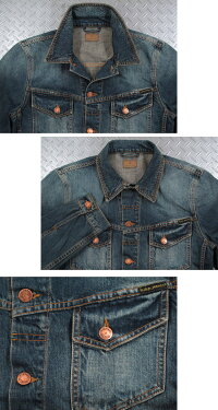 LEVI'Sのサードをモチーフにしたスタイリッシュモデル★NudieJeans“味だし”デニムジャケット。NudieJeansco,ヌーディージーンズ,BILLY,ビリー,BLUEFRIENDDENIM,ブルーフレンドデニム,デニムジャケット,ジージャン,Gジャン