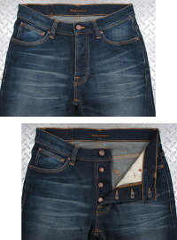 かっこ良くて穿き易い★腰回りに程良いゆとりを持たせたストレッチストレートジーンズ,NudieJeansco,ヌーディージーンズ,DUDEDAN,デュードダン,BRUISEDBLUE,ブルースドブルー,ストレッチ・レギュラーフィットジーンズ