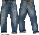 ヌーディージーンズ Nudie Jeans co/ヌーディージーンズTHIN FINN/シンフィン AUTHENTIC REPAIR(オーセンティック・リペア) 11オンスコンフォートストレッチデニム/スキニージーンズ/デニムパンツ