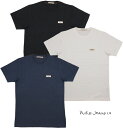 Nudie Jeans co/ヌーディージーンズ DANIEL LOGO TEE ワンポイント刺繍ロゴ入り 半袖Tシャツ/ワンポイントTEE