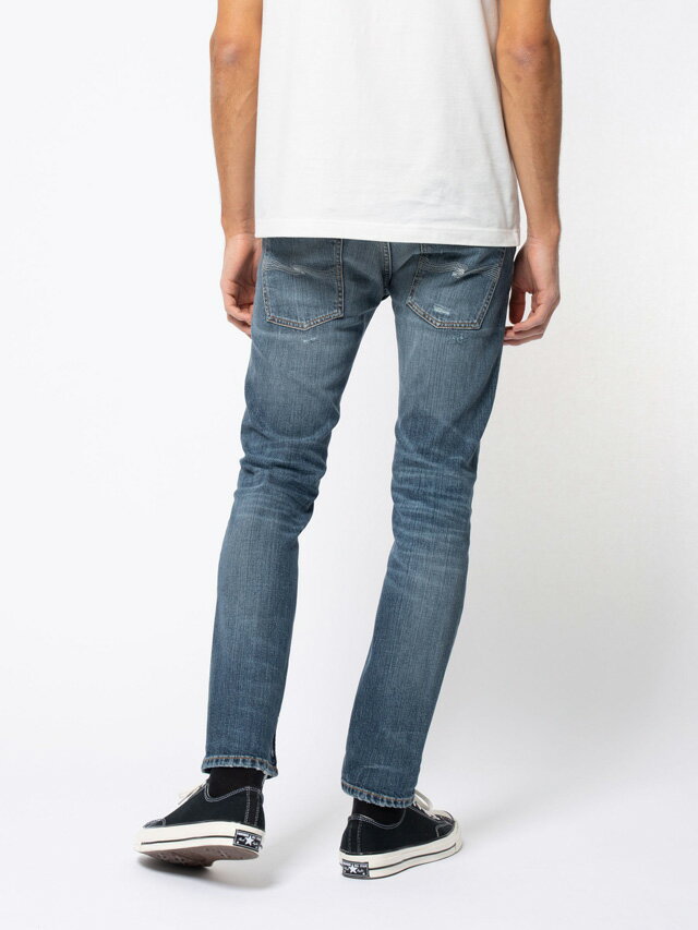 Nudie Jeans co/ヌーディージーンズTHIN FINN/シンフィン TIGHT FIT, NORMAL WAIST, LOW YOKE, NARROW LEG, OPENING ZIP FLY WORN ECRU(ウォーンエクリュ)