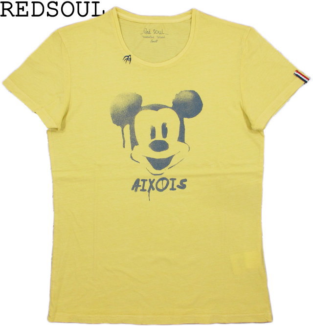 【SALE】30%OFF★RED SOUL/レッドソウルMRDS232E EBRAHIM T-SHIRT/半袖プリントTシャツYELLOW(イエロー)