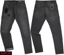 REPLAY/リプレイMA964P“THYBER(サイバー)”SLIM FIT JEANSワッペン付き、スリムフィット・ストレッチ ブラックジーンズ10oz BLACK COATED STRETCH DENIM