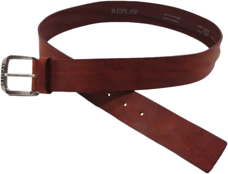 REPLAY/リプレイ AM2515 VINTAGE LEATHER BELT ヴィンテージレザーベルト TOBACCO(タバコブラウン)