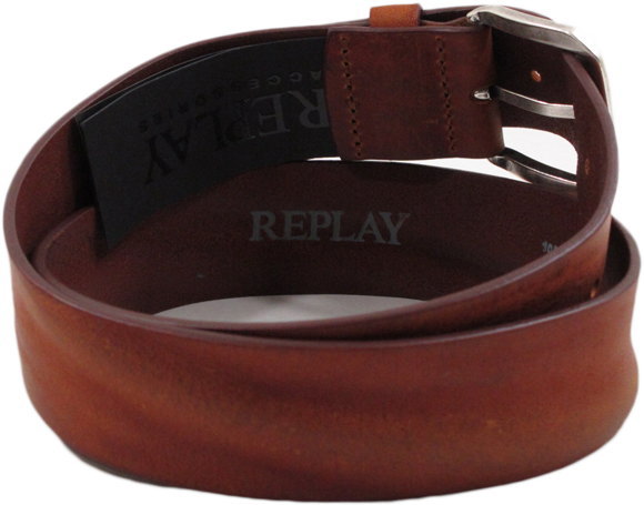 REPLAY/リプレイ AM2515 VINTAGE LEATHER BELT ヴィンテージレザーベルト TOBACCO(タバコブラウン)
