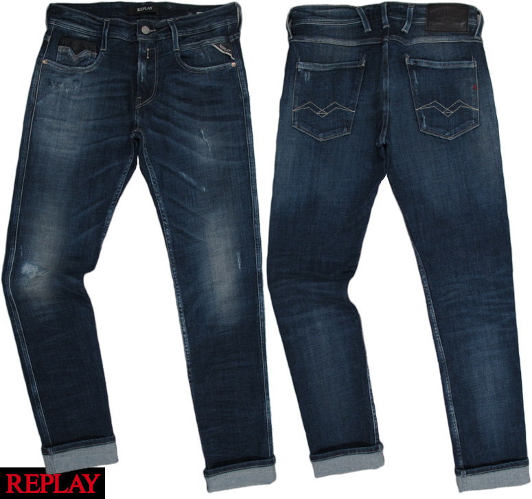REPLAY/リプレイ M914L SLIM FIT ANBASS JEANS/アンバス スリムフィット・ストレッチジーンズ 12oz DEEP BLUE POWER STRETCH DENIM MEDIUM DARK(ミディアムダーク) REPLAY/リプレイ M914L SLIM FIT ANBASS JEANS/アンバス スリムフィット・ストレッチジーンズ 12oz DEEP BLUE POWER STRETCH DENIM MEDIUM DARK(ミディアムダーク)
