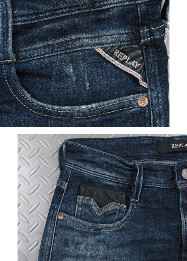 REPLAY/リプレイ M914L SLIM FIT ANBASS JEANS/アンバス スリムフィット・ストレッチジーンズ 12oz DEEP BLUE POWER STRETCH DENIM MEDIUM DARK(ミディアムダーク) REPLAY/リプレイ M914L SLIM FIT ANBASS JEANS/アンバス スリムフィット・ストレッチジーンズ 12oz DEEP BLUE POWER STRETCH DENIM MEDIUM DARK(ミディアムダーク)