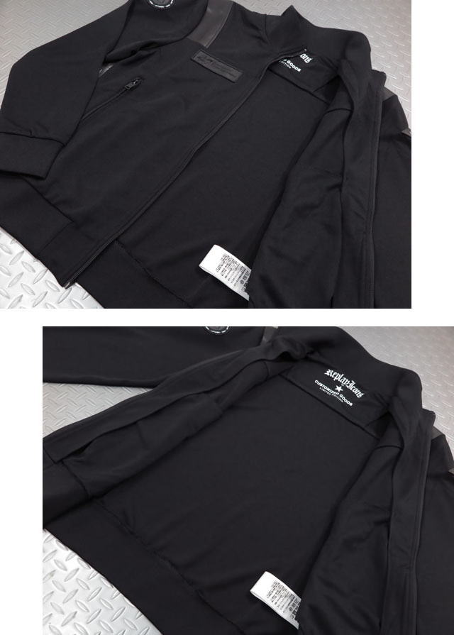 REPLAY/リプレイM3255 TURTLENECK SWEATSHIRT IN TECHNICAL FABRICフルジップスウェット/トラックジャケット/トラジャケ/ジャージ BLACK(ブラック)