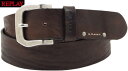 REPLAY/vC AM2573 VINTAGE LEATHER REPLAY BELT Be[WU[xg FADE TOBACCO(tF[h^oR)