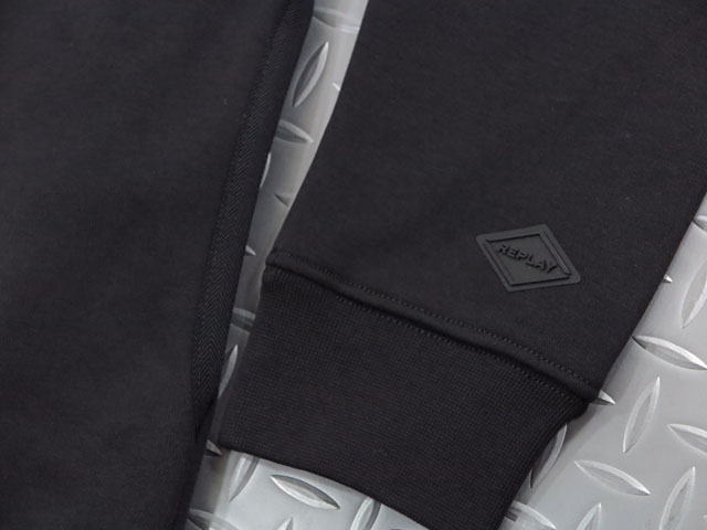 REPLAY,リプレイ,M3503,NOTORDINARYPEOPLEREPLAYHOODIE,ハーフジップパーカ,プリントパーカーフーディー,BLACK(ブラック)