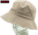 REPLAY/vC AM4313 REPLAY HAT hJSAnbg KHAKI(J[L)