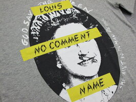 エッジの効いた先鋭的な、アーティスティックなプリントが話題★NOCOMMENTPARIS,ノーコメントパリ,T-SHIRTMENQUEEN,半袖プリントTシャツ,カットソー,GRAY(ヘザーグレー)
