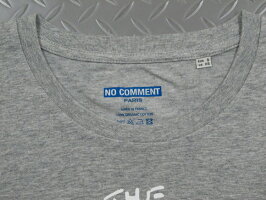 エッジの効いた先鋭的な、アーティスティックなプリントが話題★NOCOMMENTPARIS,ノーコメントパリ,T-SHIRTMENQUEEN,半袖プリントTシャツ,カットソー,GRAY(ヘザーグレー)