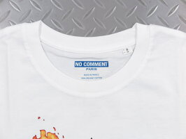 NOCOMMENTPARIS,ノーコメントパリ,BURNINGHEMP/T-SHIRT,半袖プリントTシャツ,カットソー,WHITE(ホワイト)