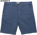 40WEFT/フォーティーウエフト SERGENTBE_098 TROUSERS SHORTSボタニカルプリント、ストレッチトラウザーショーツ/ショートパンツ BLUE(ブルー)