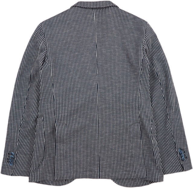 AT.P.CO,アティピコ,A202ALAN60,ポリエステルtimes;コットン、ストライプテーラードジャケット,ブレザー,NAVY(ネイビーtimes;ホワイト)