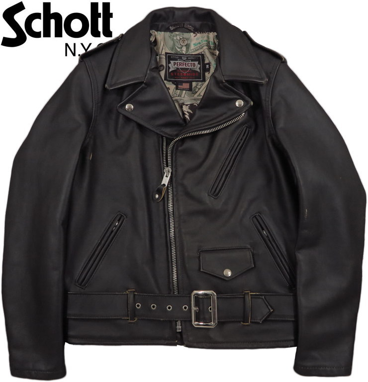 Schott A2 ライダース Leather Flight Jacket - Schott NYC