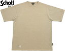 Schott/Vbg #7823934010 PIGMENT O/D S/S T-SHIRT sOg_CATVc/Jbg\[ NATURAL(i`)