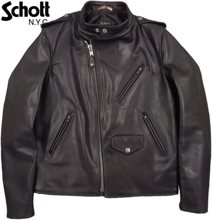 Schott/ショット 603UST STAND ONESTAR RIDERS RIDER'S JKT スタンドカラー ワンスタージャケット/ワンスターライダース/革ジャン BLACK(ブラック)/Lot No. 7670