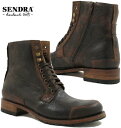 センドラ SENDRA/センドラ MODELO:15553 LIGHTING-C サイドジップ・レースアップブーツ FLOTA TANG BORRON BARBADOS QUERCIA CEPILL FURLAN PICASO(ブラウン)