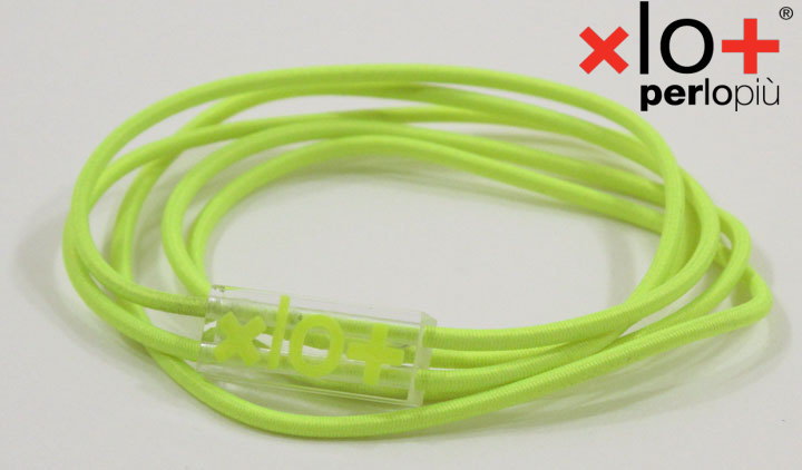 [xlo+] perlopiu/ペルロピュブレスレット【マットンチーノ】GIALLO FLUO(ネオンイエロー)
