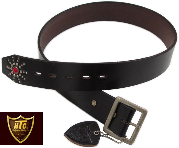 HTC/エイチティーシー#36351 END ONLY BELT/スタッズ入り ギャリソンベルトBLACK(ブラック)