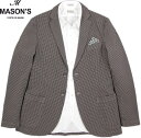 MASON'S/メイソンズ JERE10S5 STRETCH COTTON HOUND'S TOOTH BLAZER千鳥格子ストレッチコットンテーラードジャケット,ブレザー/ハウンドトゥース・チェックJKTBROWN(ブラウン)/2GC2343NAS GIA.(DAVINCI)