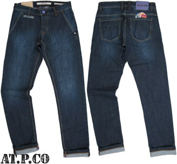 AT.P.CO/アティピコA131BRAD01 MARINA DARK ストレッチデニムトラウザー/ジーンズ Wash:E
