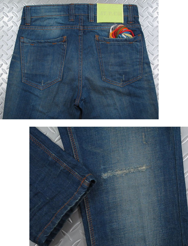 AT.P.CO/アティピコA131FRED75 2822Fクラッシュ＆リペア、レギュラーフィット・ジーンズ Wash:Y