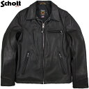 Schott/ショット 103US 103US TRUCKER LEATHER JACKET 米国製トラッカーレザージャケット/襟付きライダースジャケット/スポーツジャケット BLACK(ブラック)/Lot No. 7209