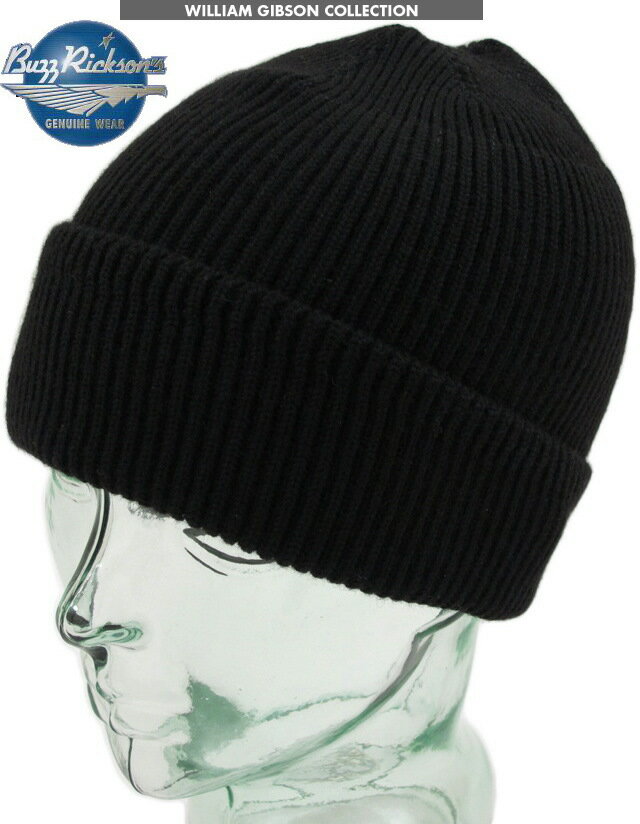 BUZZ RICKSON'S/バズリクソンズ CAP-Mechanic's Winter WILLIAM GIBSON COLLECTION Type BLACK A-4 KNIT CAP ウィリアム・ギブソン コレクション、ブラックA-4 メカニックキャップ/ニットキャップ/Lot No. BR02272