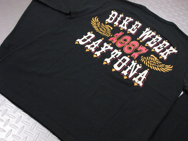 INDIAN MOTORCYCLE/インディアンモーターサイクル L/S T-SHIRT“BIKE WEEK” 長袖バックプリントTシャツ BLACK(ブラック)/IM67103