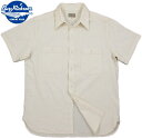 BUZZ RICKSON 039 S/バズリクソンズ WHITE CHAMBRAY WORK SHIRTS (SHORT SLEEVE) 半袖ホワイトシャンブレー ワークシャツ/白シャツ OFF WHITE(オフホワイト)/Lot No. BR35857