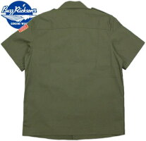 バズリクソンズとスヌーピー、夢のコラボレーション♪BUZZRICKSON'S×PEANUTS,バズリクソンズ×ピーナッツ,VIET-NAMUTILITYSHIRT,スヌーピーワッペン付き、半袖ベトナム・ユーティリティーシャツ,149OLIVE(オリーブ)/BR37327
