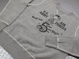 バズリクソンズとスヌーピー、夢のコラボレーション♪バズリクソンズの新作スウェットシャツ,BUZZRICKSON'S×PEANUTS,バズリクソンズ×ピーナッツ,SET-INCREWSWEAT,5thAIRFORCE,スヌーピー・バズスウェットシャツ/トレーナー,H.GRAY(ヘザーグレー),BR67171,