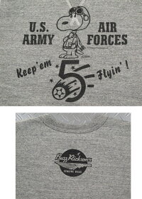 バズリクソンズとスヌーピー、夢のコラボレーション♪バズリクソンズの新作スウェットシャツ,BUZZRICKSON'S×PEANUTS,バズリクソンズ×ピーナッツ,SET-INCREWSWEAT,5thAIRFORCE,スヌーピー・バズスウェットシャツ/トレーナー,H.GRAY(ヘザーグレー),BR67171,