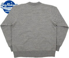 大好評〜バズ・スウェットの「羽織モノ」★BUZZRICKSON'S,バズリクソンズ,FULLZIPCREWSWEAT,U.S.ARMYAIRFORCES,U.S.アーミーエアフォースプリント入り、フルジップスウェットシャツ,H.GRAY(ヘザーグレー),BR65601