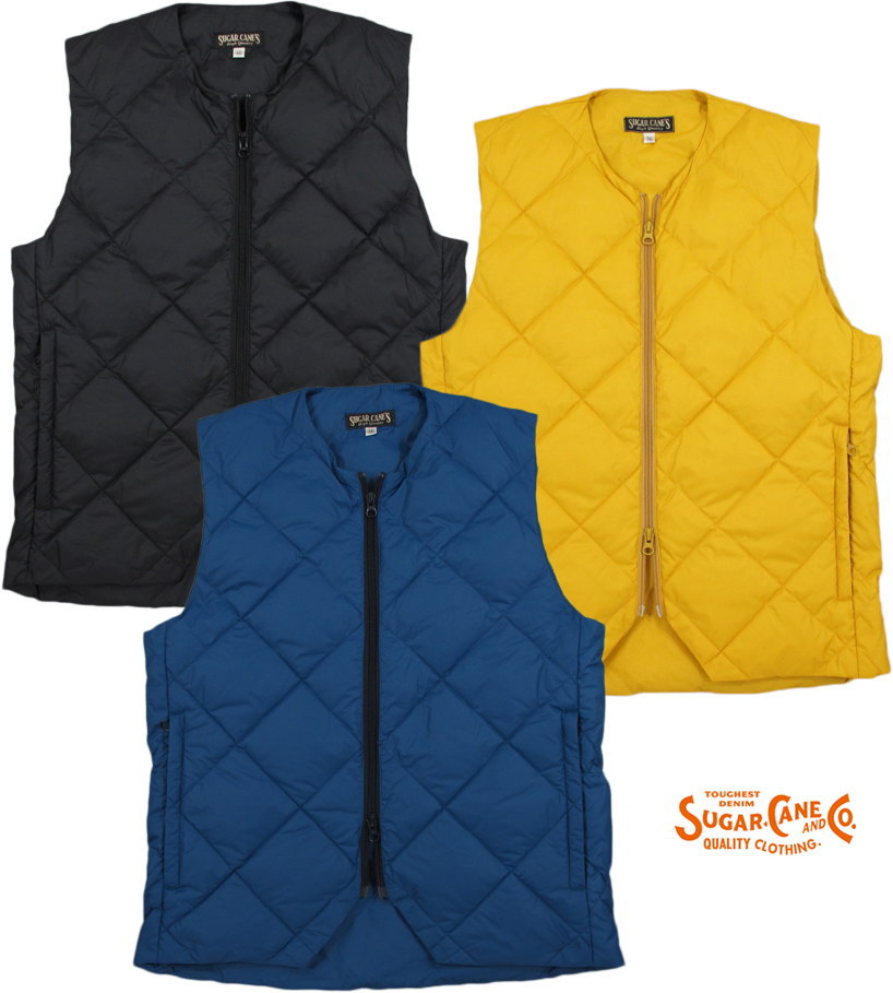 SUGAR CANE/シュガーケーン INNER DOWN VEST インナーダウンベスト/パッカブルダウンベスト Lot/SC13943