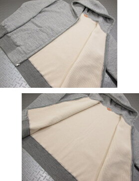 Whitesville/ホワイツビル SWEAT ZIP PARKA WAFFLE LINING ワッフル裏地付き、フルジップパーカ/グレーパーカ/ヘビーウェイトジップパーカ H.GRAY(ヘザーグレー)/Lot No. WV67730