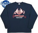 BUZZ RICKSON 039 S/バズリクソンズ L/S T-SHIRT“489th BOMB. SQ.”長袖プリントTシャツ/カットソー NAVY(ネイビー)/BR68078