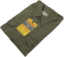 光沢のある上質なコットンヘリンボーン素材を使った★バズリクソンズの長袖ワークシャツ。BUZZRICKSON'S,バズリクソンズ,HERRINGBONEWORKSHIRT,長袖ヘリンボーンワークシャツ,コットンヘリンボーンシャツ,OLIVE(オリーブ),BR26081