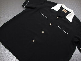 50'sテイストたっぷり&クラシカルでマニアック★STYLEEYES,スタイルアイズ,RAYONBOWLINGSHIRT“TWO-TONE”,レーヨンボウリングシャツ,SE37802,BLACK(ブラック)