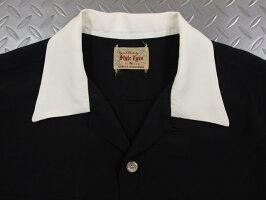 50'sテイストたっぷり&クラシカルでマニアック★STYLEEYES,スタイルアイズ,RAYONBOWLINGSHIRT“TWO-TONE”,レーヨンボウリングシャツ,SE37802,BLACK(ブラック)