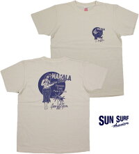 ハワイアン・テイスト溢れるプリント柄が魅力★SUNSURF,サンサーフ,S/ST-SHIRT“NANALACLUB”,半袖バックプリントTシャツ,SS77913,OFFWHITE(オフホワイト)