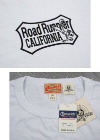 TM&WarnerBros.の人気キャラクターロードランナーをモチーフにしたチェスウィックの半袖Tシャツ★ROADRUNNER,ロードランナー,S/ST-SHIRT“LOONEYTUNE'SGRAFFITI”,半袖バックプリントTシャツ,WHITE(ホワイト),CH78004